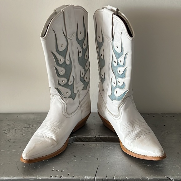 Vintage Cowboy Boots-1980’s flame - Picture 7 of 13